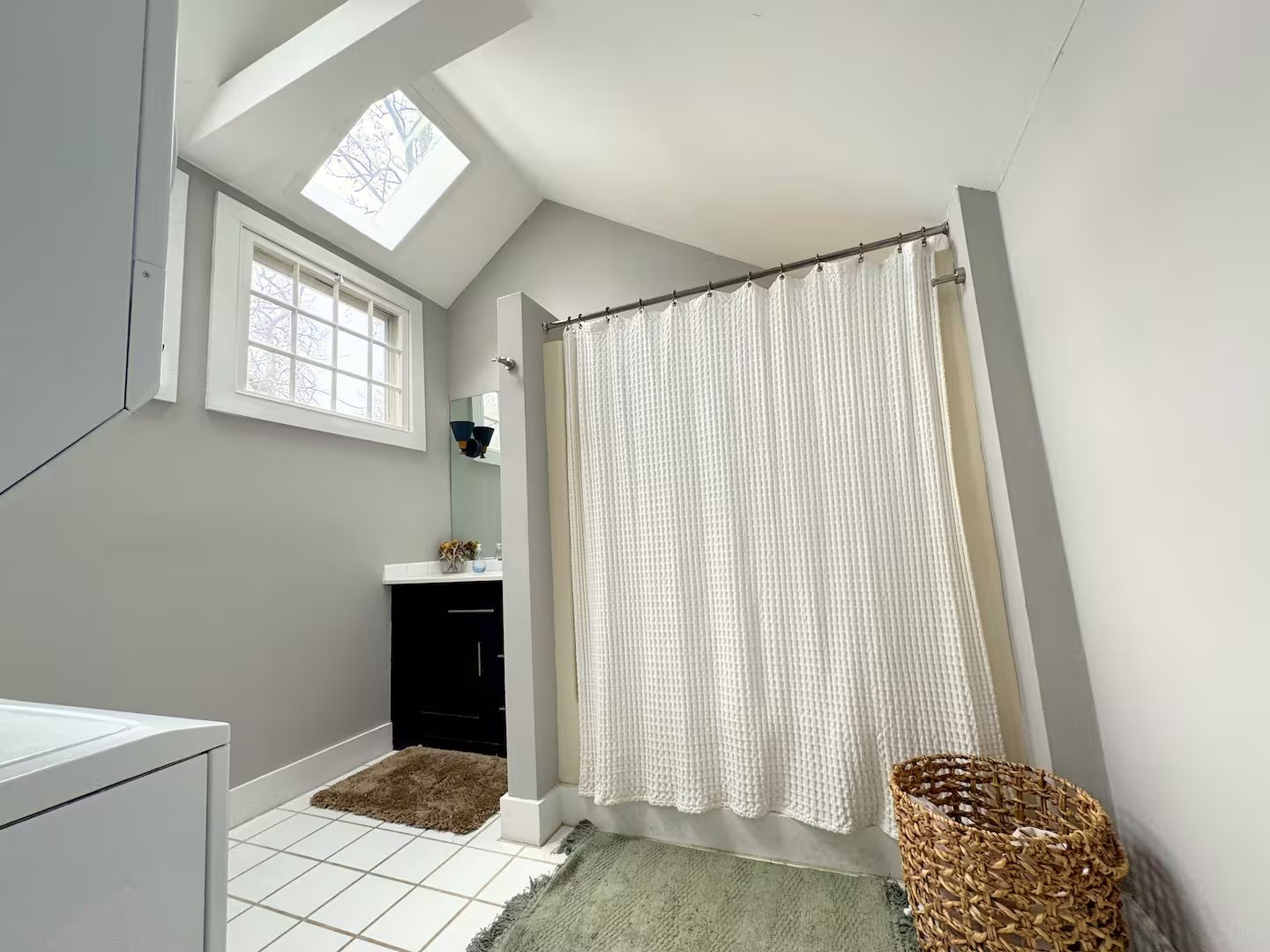 Bathroom with skylight