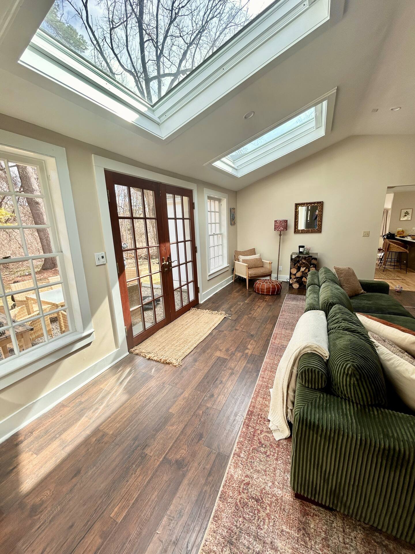 Living room reading nook